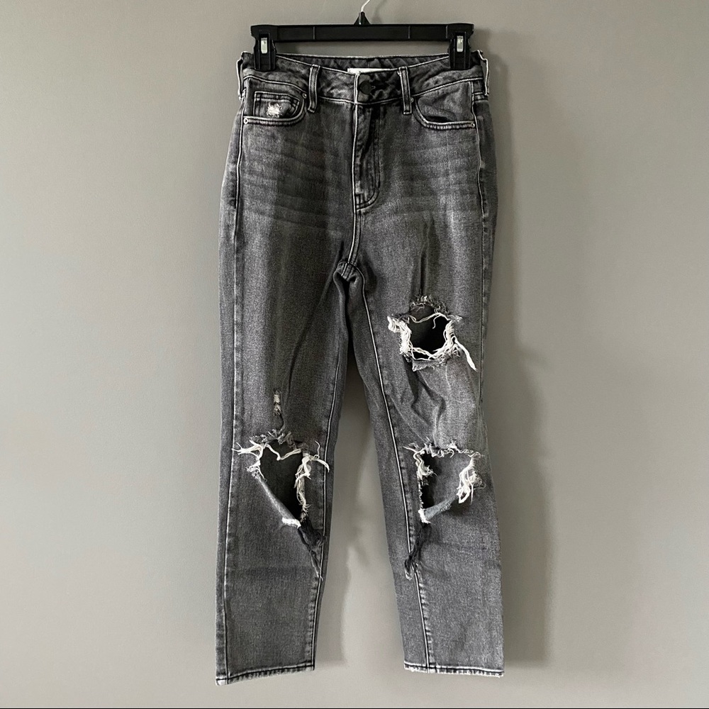 Pacsun Faded Black Ripped Mom Jeans